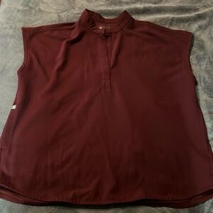 Figs Burgundy Rafaela Top!